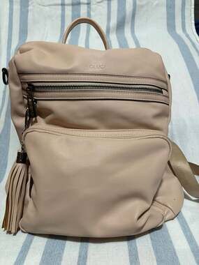 CLUCI Vegan Leather Convertible Backpack Purse with Tassel